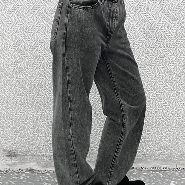 리바이스 빈티지 모던 시크 캐주얼 흑청 데님팬츠 26인치 C10606