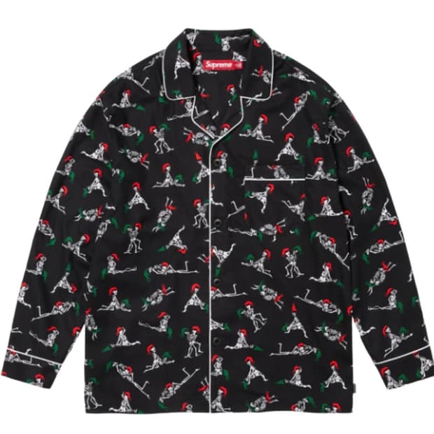 슈프림 홀리데이 파자마 블랙