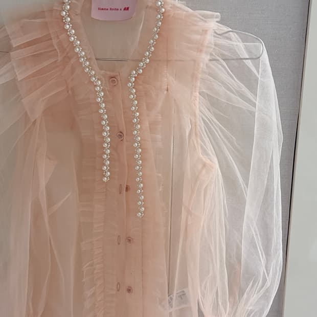 시몬로샤 튤 블라우스