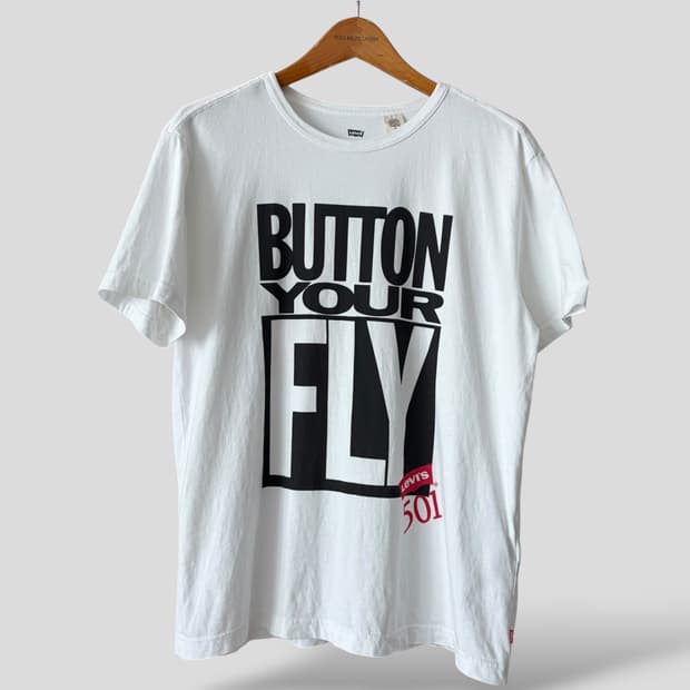 (M)리바이스 501 Button Your Fly 반팔티셔츠