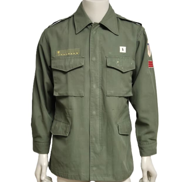 육군 구형 71사단 상병 민무늬 야전상의 전투복 상의 자켓 (M)