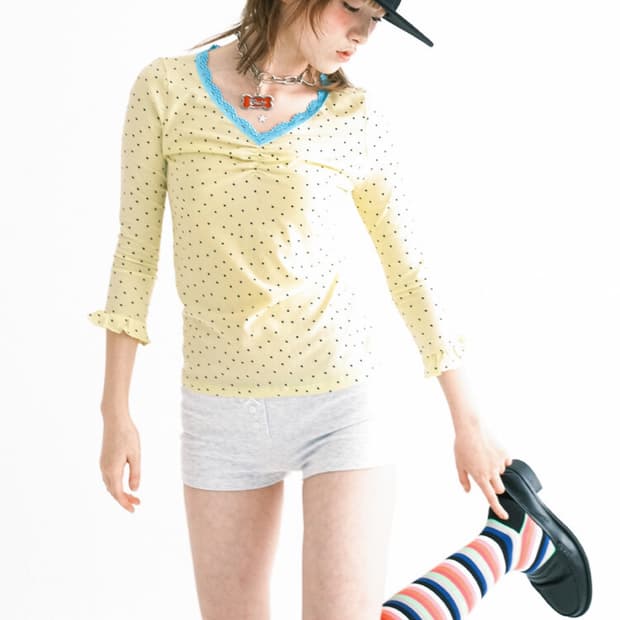 샵페어리 미니하트 탑