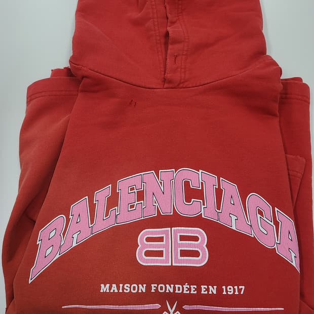 발렌시아가 빈티지 후드티 사이즈 남성l