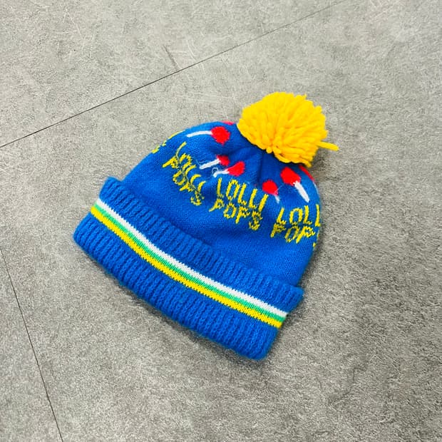 빈티지 귀염뽀작 방울비니 