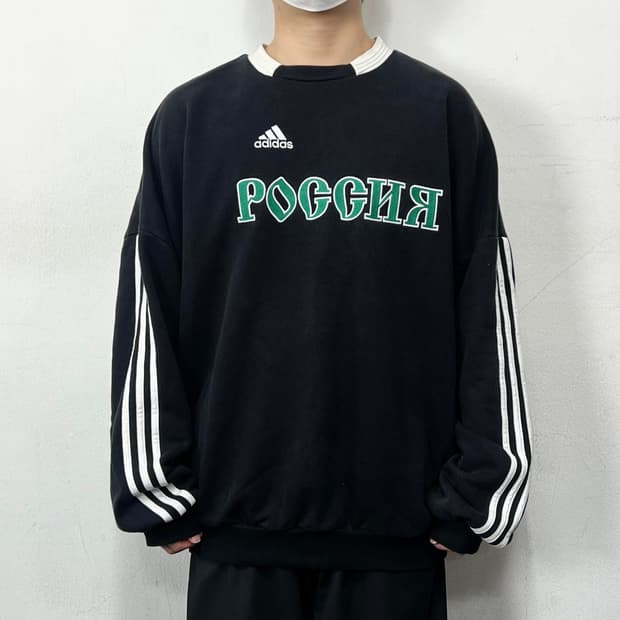 아디다스 x 고샤 오버사이즈 풋볼 맨투맨