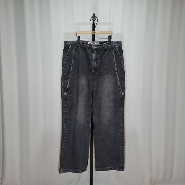 (택포) 세터 비날레스 브러쉬 워시드 데님팬츠 XL B204