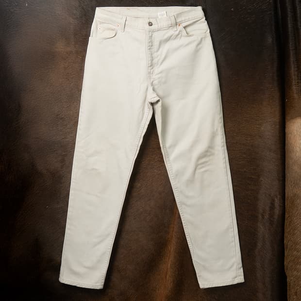 [31] 90s 리바이스 951 릴렉스드 핏 테이퍼드 레그 데님팬츠 크림