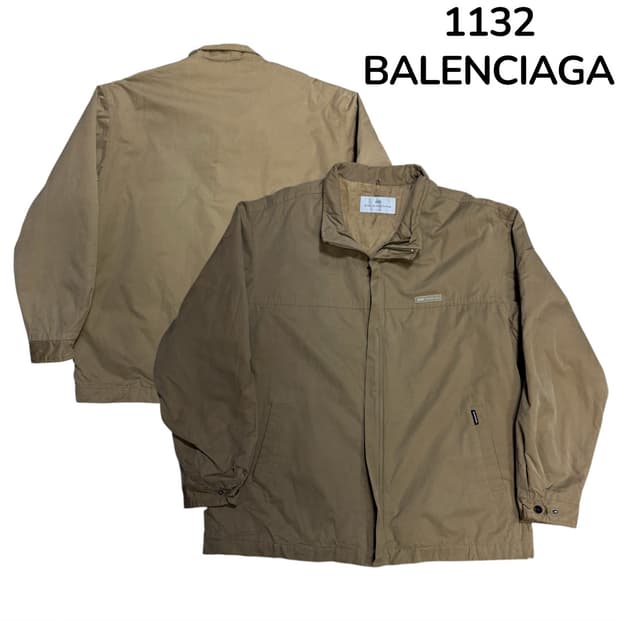 발렌시아가 아카이브 브라운 블루종 자켓 XL