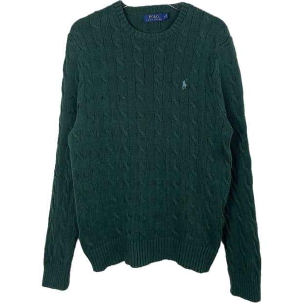 [M] 폴로 랄프로렌 코튼 케이블 꽈배기 니트