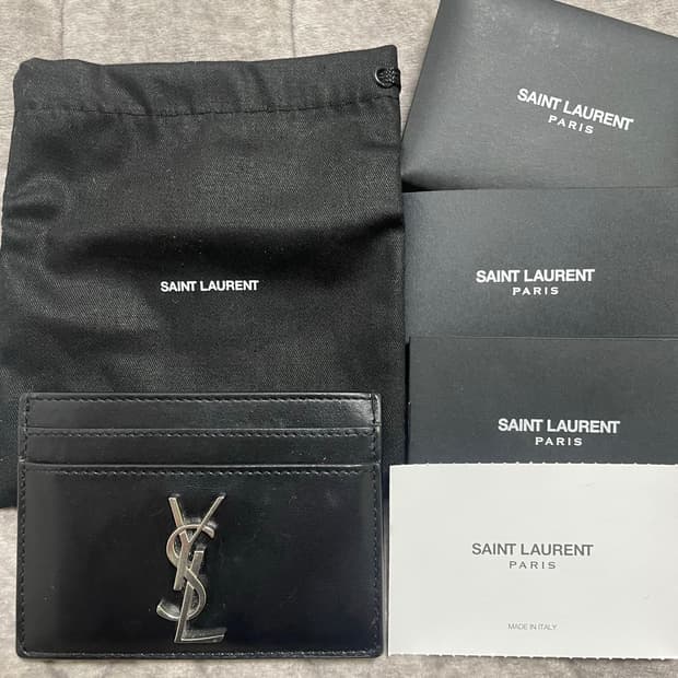 생로랑 모노그램 카드지갑