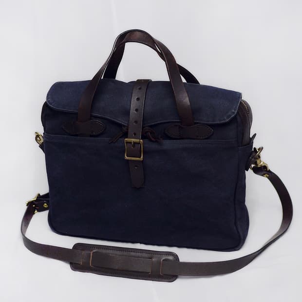 필슨 (FILSON) 80s 오리지널 러기지 트윌캔버스 레더 브리프케이스
