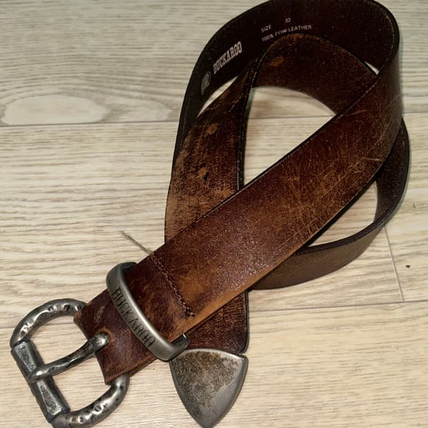 Buckaroo 빈티지 버커루 00s 브라운레더 벨트
