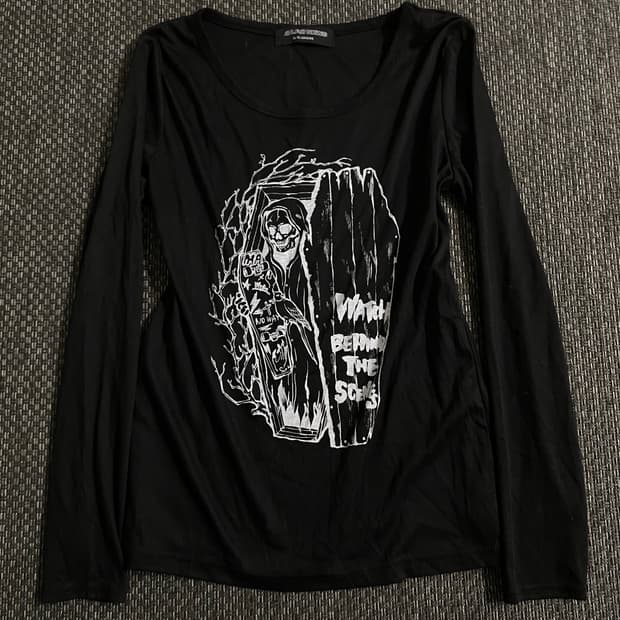 [GLADNEWS] Skull Print Punk Sleeve 펑크