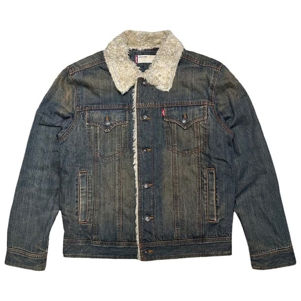 리바이스 쉐르파 안감 데님 트리거 재킷 M 95