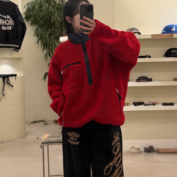 노스페이스 일판 og 쉐르파 풀오버 플리스 자켓 U306