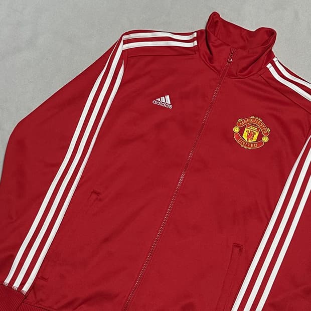 100 아디다스 맨체스터 유나이티드 레드 트랙탑 