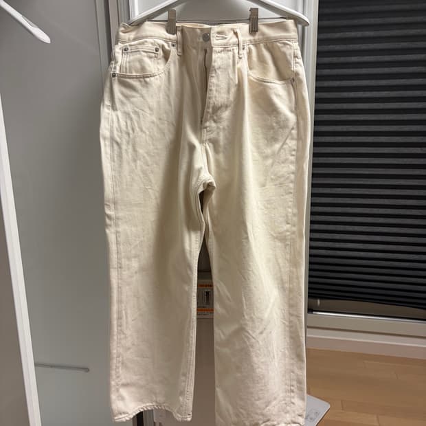 오라리 5p 화이트 에크루 데님