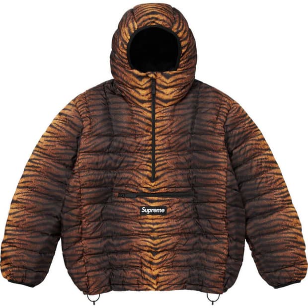 슈프림 마이크로다운 레오파드 s