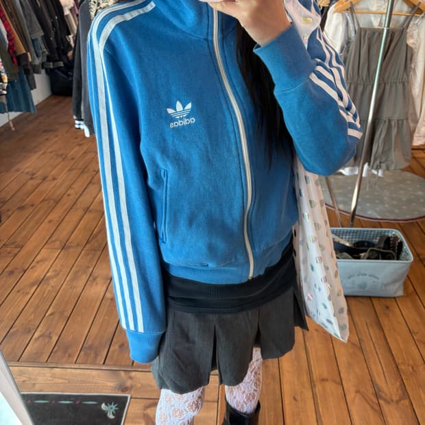 아디다스 백로고 면져지