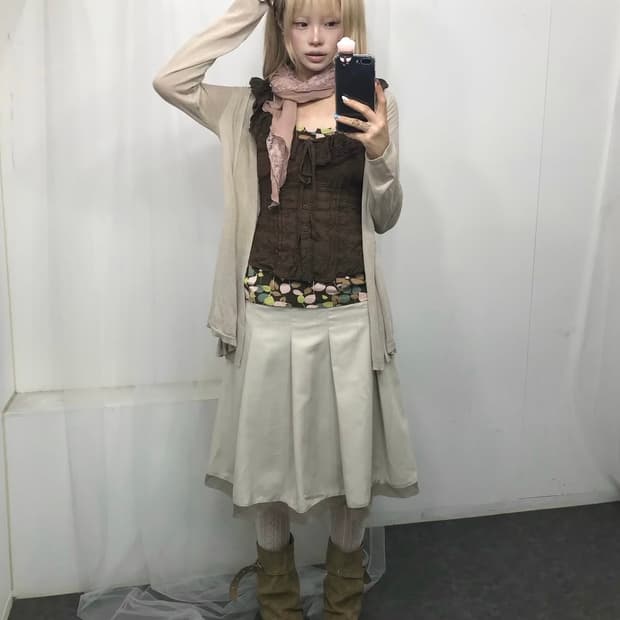𝜗𝜚초코맛 베이지 하구미 페어리 코디 set 𝜗𝜚