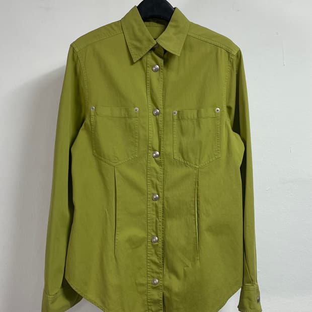 00s 구찌 빈티지 투포켓 파스텔 셔츠 (on.426)  