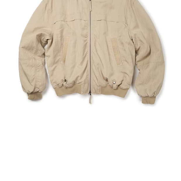 ETCE 워시드 베이지 봄버자켓 L