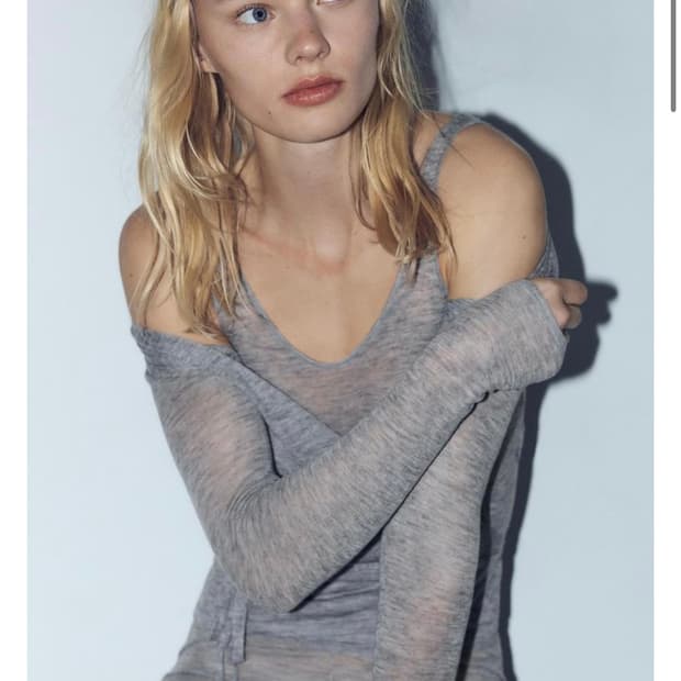 자라 리본 울 재킷 랩 가디건 그레이 s