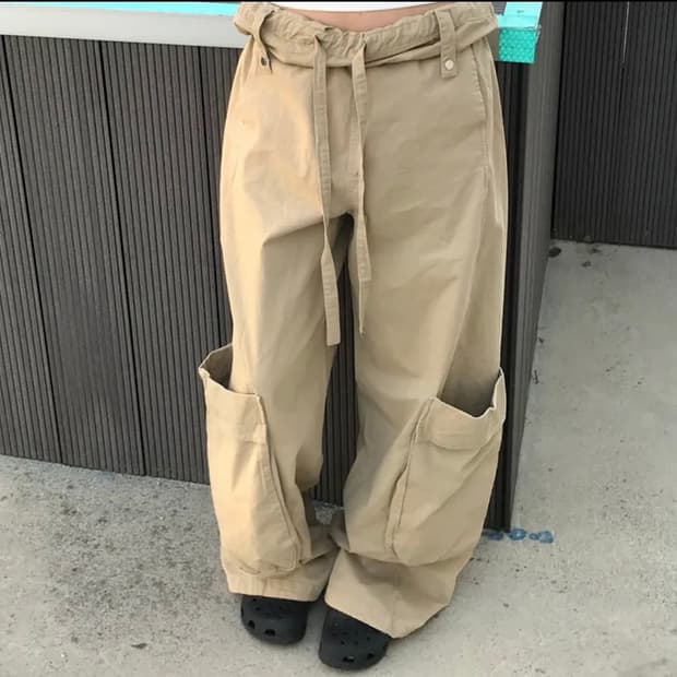 폴딩 포켓 카고 팬츠