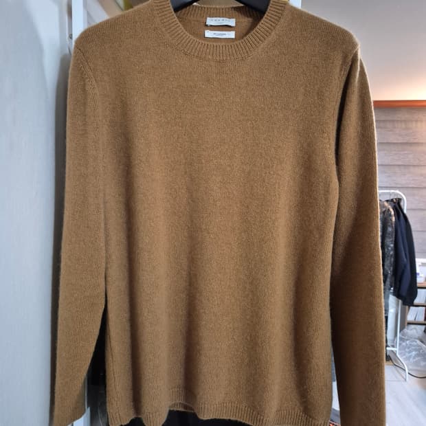 산드로옴므 캐시미어 100% 니트 XL 카멜