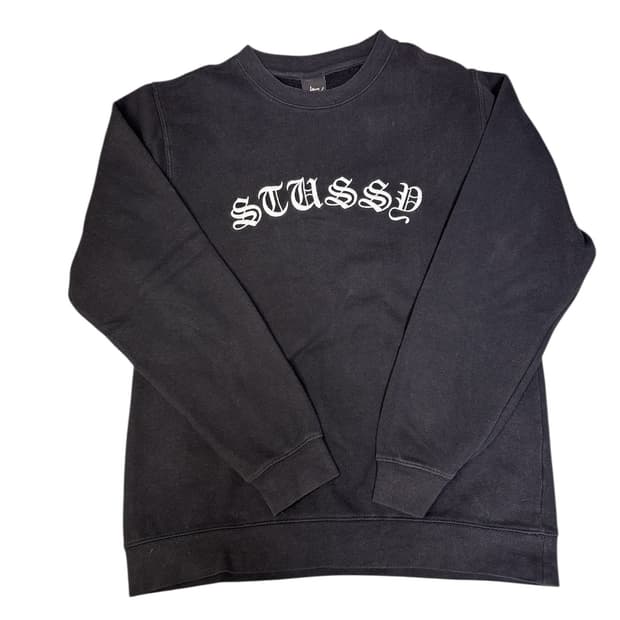 빈티지 스투시 고딕 자수 맨투맨 M