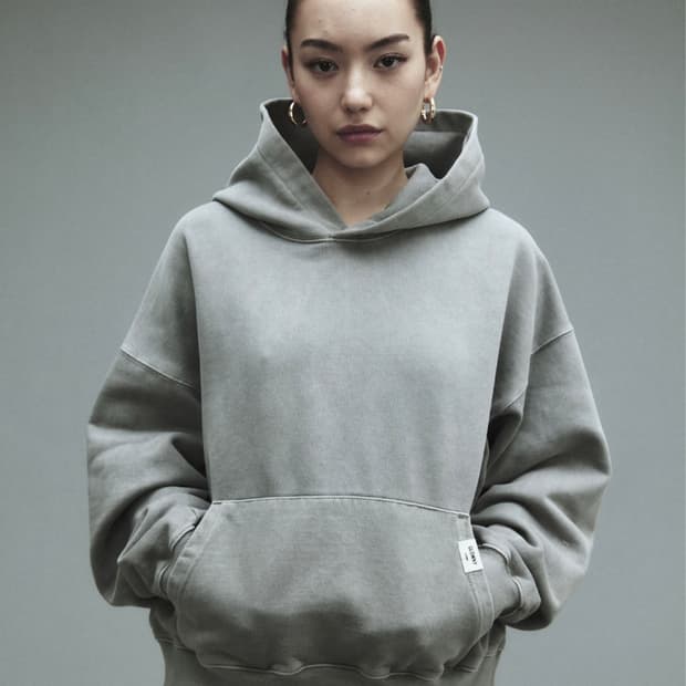 글로니 G 클래식 후디 그레이 | washed boxy hoodie