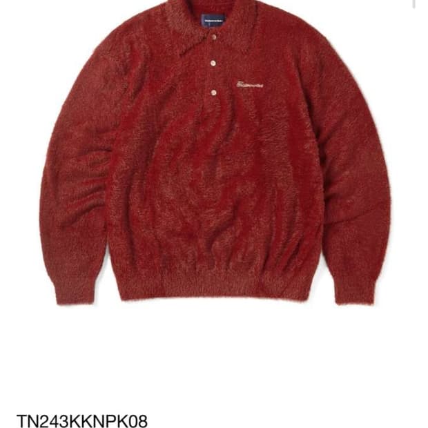 디스이즈네버댓 카라 니트 레드