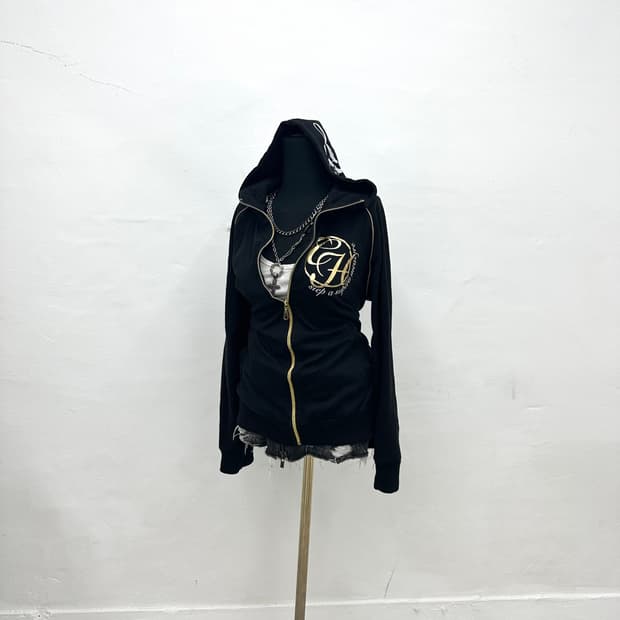 Beaumere lettering print hoodie