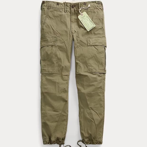 RRL 포플린 카고 팬츠