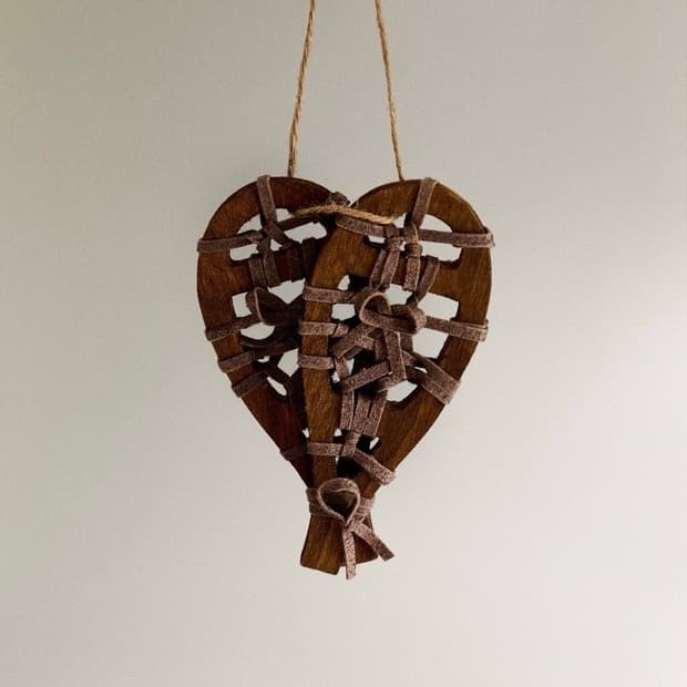 자라홈 우드 스노우슈즈 크리스마스 트리 장식