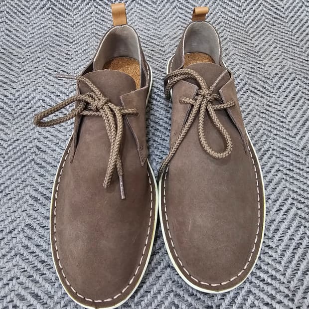 클락스 타모 엣지 버건디 스웨이드 UK8