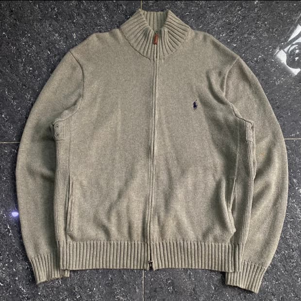 폴로 랄프로렌 오버핏 투웨이 니트집업