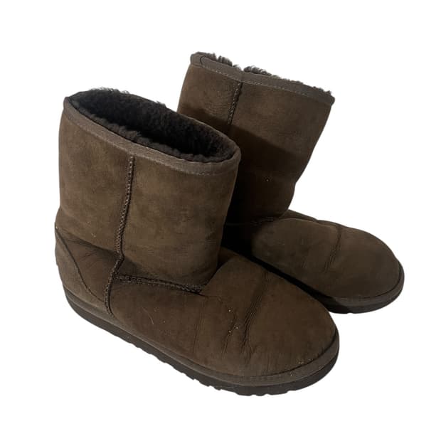 Ugg 초코 스웨이드 퍼 부츠 230