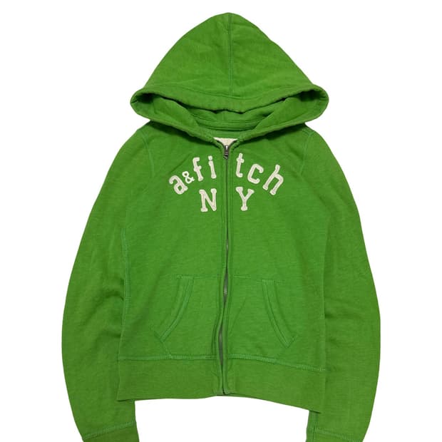 아베크롬비 y2k 그린 후드집업