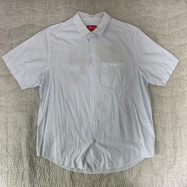 슈프림 이기팝 스트라이프 반팔 셔츠 M