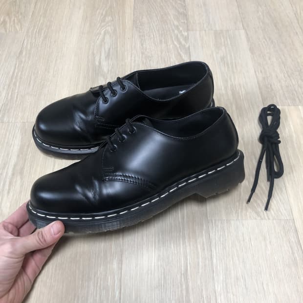 (260) 닥터마틴 Dr.martens 1461 WS 3홀 스무스 블랙