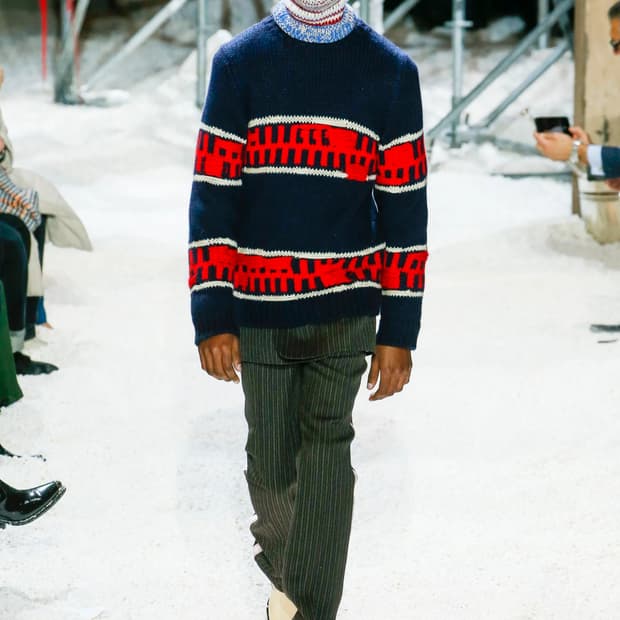 [M] 캘빈 클라인 205W39NYC FW18 디스트레스드 울 니트