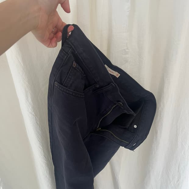 리바이스 루즈핏 블랙 데님