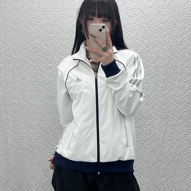 아디다스 키치 글리터 트윙클 삼선 져지 집업 95 C10396