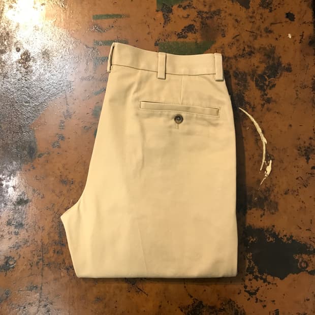 브룩스브라더스 베이지 코튼 치노 팬츠 허리 31 32 사이즈 