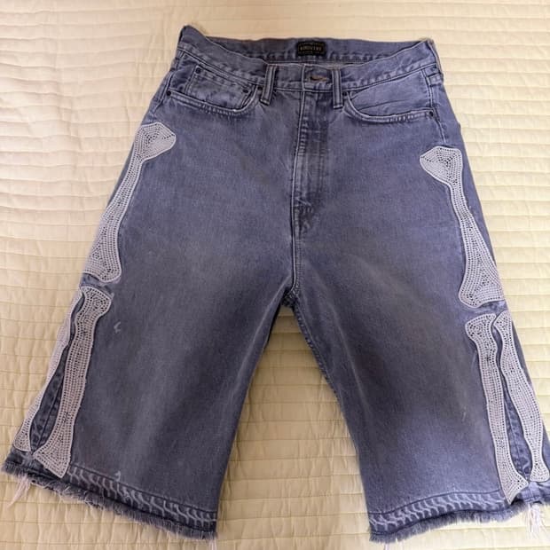 캐피탈 본 데님 쇼츠 30사이즈