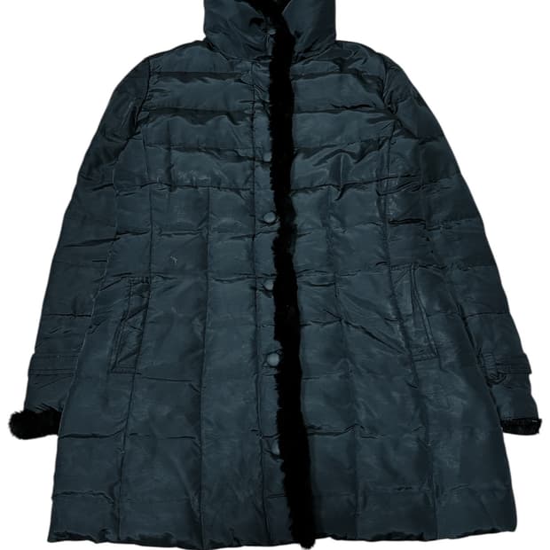 바배) 막스마라 여성 경량 블랙 롱 패딩