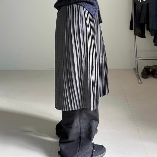 피쉬룸 엑스걸 플리츠 스커트