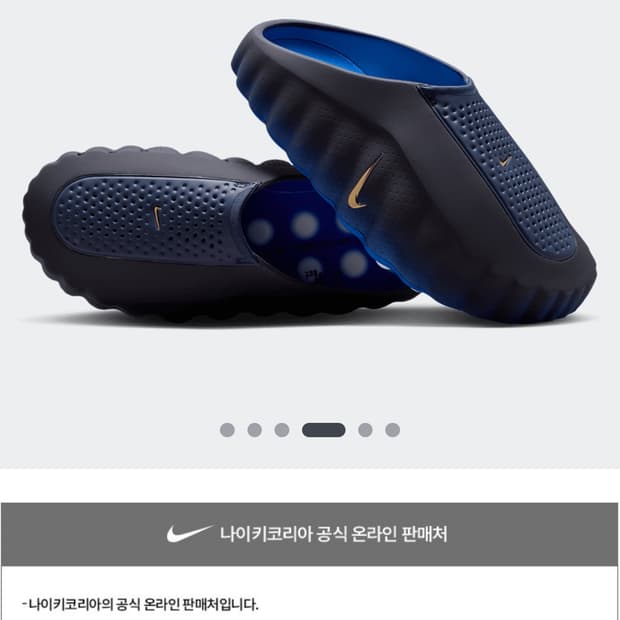 나이키 마인드 001 블루 크롬 270