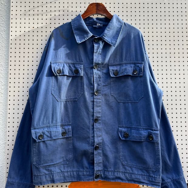 OLD VINTAGE UNIQUE 4 POCKET 빈티지프렌치워크자켓